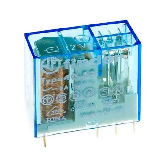 Przekaźnik miniaturowy 2P 2x8A 12VDC Finder -zdjęcie numer 1