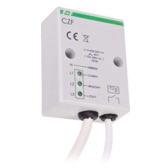 Przekaźnik zaniku i asymetrii faz 10A 1Z 4sek 45V -zdjęcie numer 1