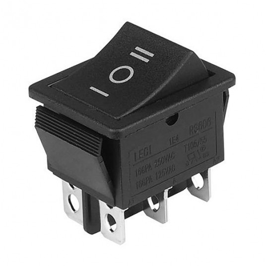 Przełącznik 3 pozycyjny, stabilny 2p, ON-OFF-ON -zdjęcie numer 1