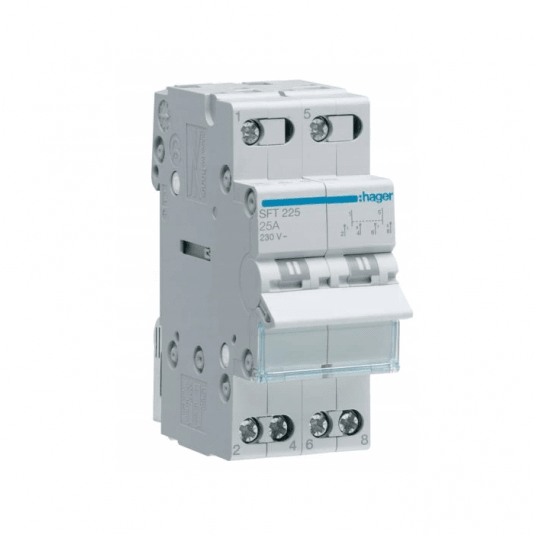 Przełącznik SFT225 25A 2P modułowy 1-0-2 Hager -zdjęcie numer 1