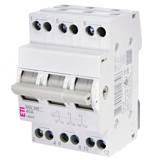 Przełącznik SSQ340 sieć - agregat I-0-II,3P 3-faz. -zdjęcie numer 1