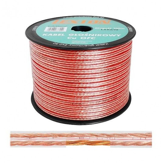 Przewód głośnikowy LEXTON 2x0,75 Cu-OFC -zdjęcie numer 1