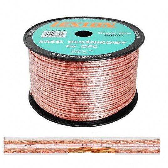 Przewód głośnikowy LEXTON 2x1,5 Cu-OFC -zdjęcie numer 1