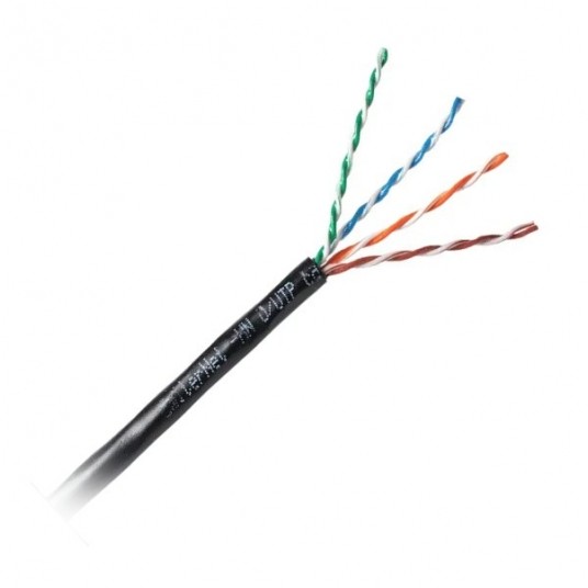 Przewód LAN UTP Emiter Net zewn. żel. kat.5e drut -zdjęcie numer 1