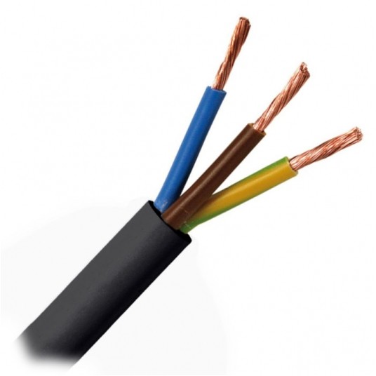 Przewód OMY 3x1,0 żo 300V czarny -zdjęcie numer 1