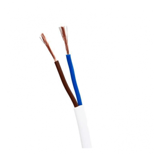 Przewód OMYp 2x1 300/500V biały płaski -zdjęcie numer 1