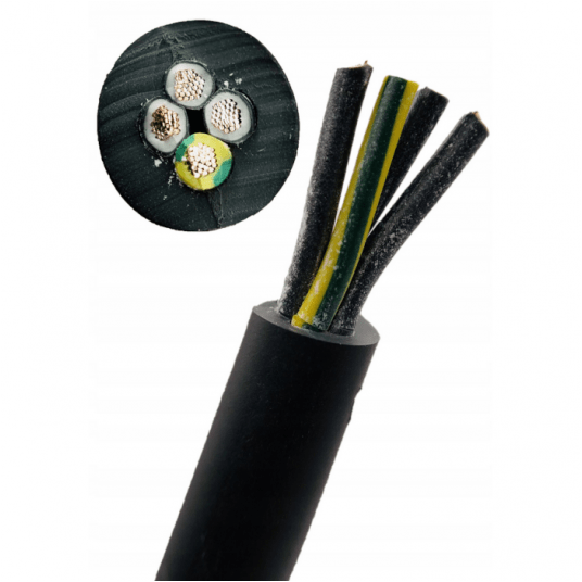 Przewód sterowniczy BIT500 (St) BLACK FR 2x0,75 ek -zdjęcie numer 1