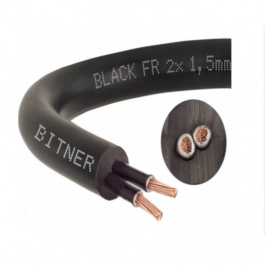 Przewód sterowniczy BIT500 (St) BLACK FR 2x1 ekran -zdjęcie numer 1