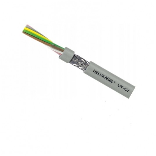 Przewód sterowniczy LIYCY 3x0,75 szary ekranowany -zdjęcie numer 1