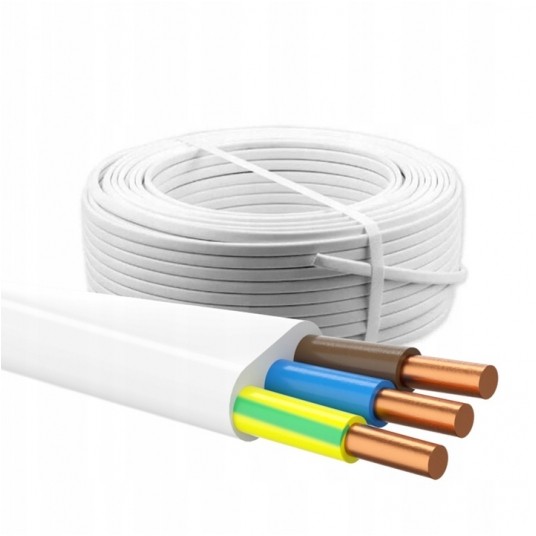 Przewód YDYp 3x2,5mm2 żo 450/750V GAL-KAT -zdjęcie numer 1