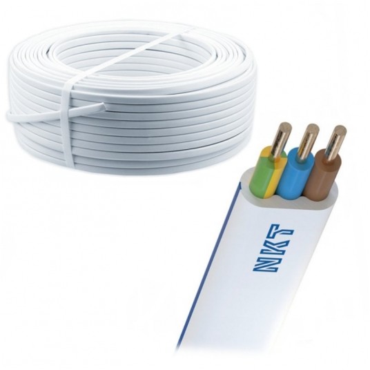 Przewód YDYp 3x2,5mm2 żo 450/750V NKT INSTAL 100m -zdjęcie numer 1