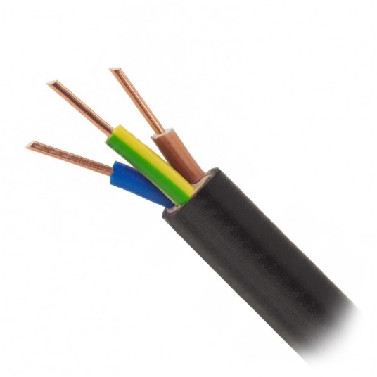 Przewód YKY 3x2.5mm2 żo/1kV RE ziemny -zdjęcie numer 1