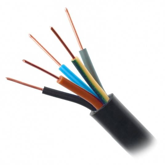 Przewód YKY 5x6mm2 żo/1kV RE ziemny -zdjęcie numer 1