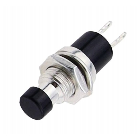 Przycisk chwilowy okrągły zwierny NO czarn PBS-110 -zdjęcie numer 1