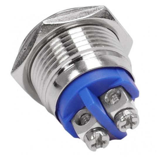 Przycisk chwilowy okrągły zwierny NO PBW-16BKS -zdjęcie numer 2