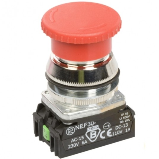 Przycisk NEF30-DRpXY czerwony PROMET -zdjęcie numer 1