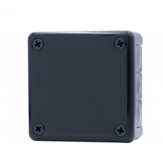 Puszka hermetyczna H55-M 98x98x42 IP55 czarna -zdjęcie numer 1
