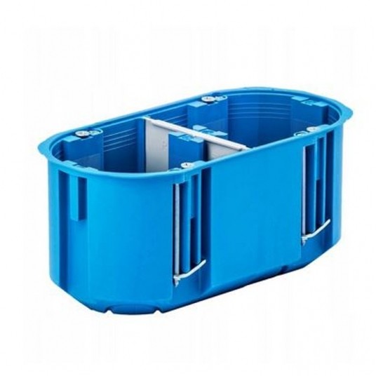 Puszka podtynkowa P2x60D regips głęboka niebieska -zdjęcie numer 1