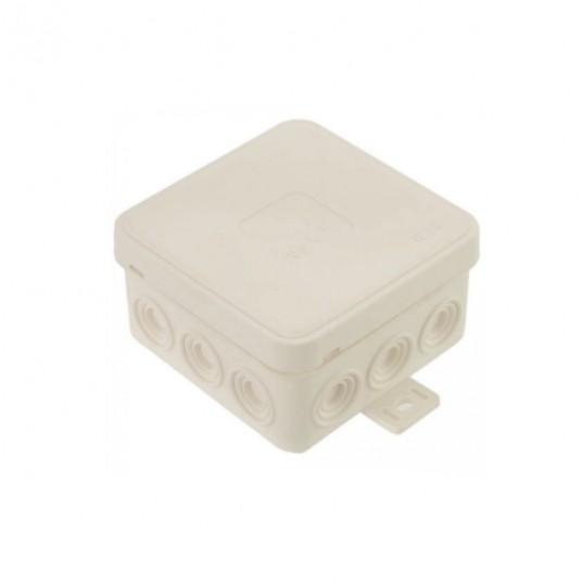 Puszka V6 85x85x41mm n/t IP54 12-wlot.klik biała -zdjęcie numer 1