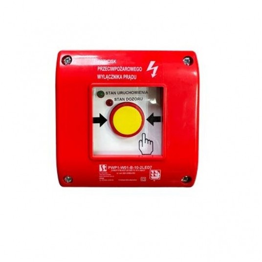 Ręczny przycisk pożarowy PWP1 2LED zielony/czerwon -zdjęcie numer 1