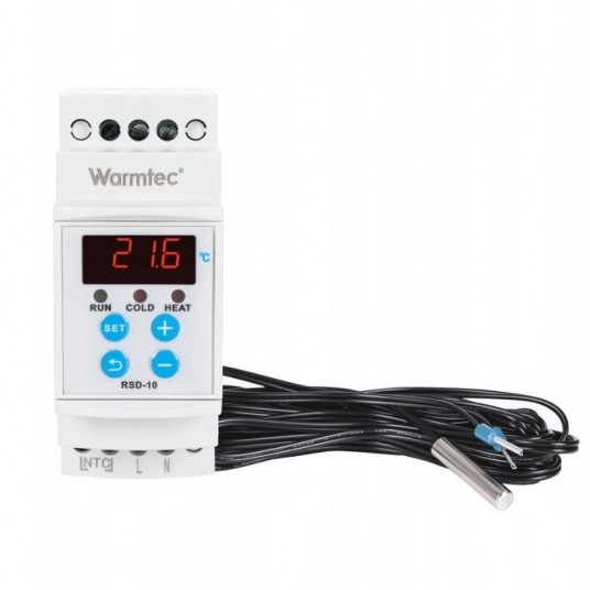 Regulator temperatury RSD-10 na szynę -zdjęcie numer 2