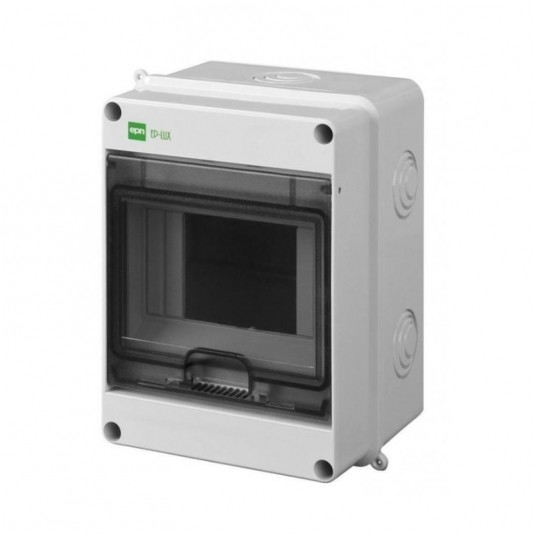 Rozdzielnica 1x5 natynkowa EP-LUX dymna IP55 -zdjęcie numer 1