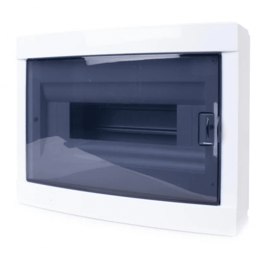 Rozdzielnica natynkowa 12M szyna TH35 czarna IP30 -zdjęcie numer 1