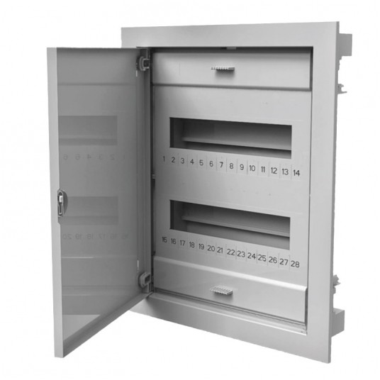 Rozdzielnica podtynkowa 2x12MOD uniwers.met.drzwi -zdjęcie numer 1