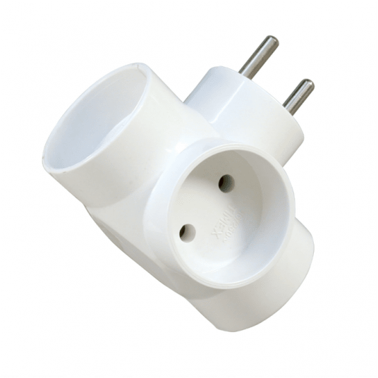 Rozgałęźnik elektryczny 3x2P biały R-30 -zdjęcie numer 1