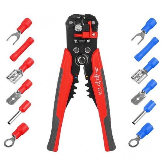 Ściągacz izolacji do kabli i przewodów, zaciskarka -zdjęcie numer 1