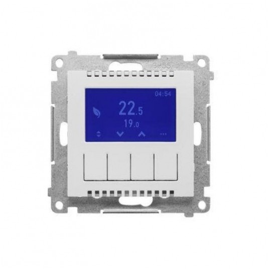 Simon 55 termostat programowalny Jasnoszary mat -zdjęcie numer 1