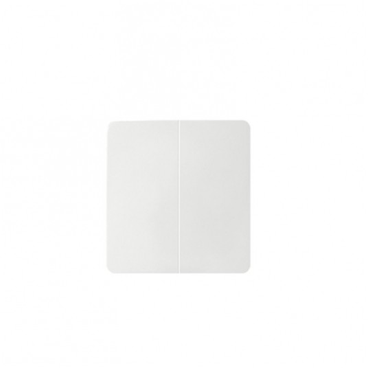 Simon 82 Klawisz podwójny łącz. świecznik. biały -zdjęcie numer 1