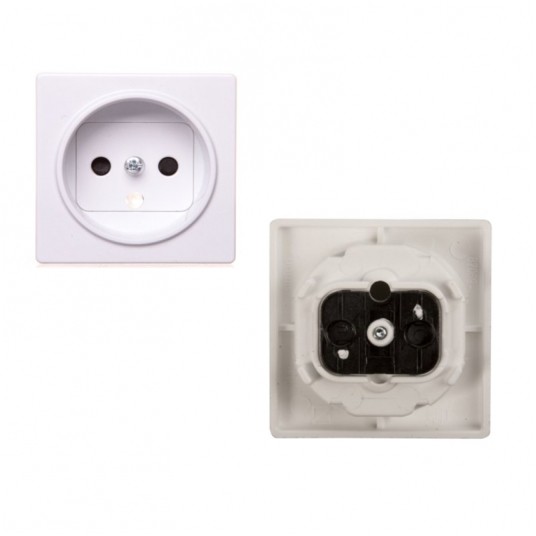 Simon 82 Pokrywa gniazda poj. z/u IP20 biała -zdjęcie numer 1