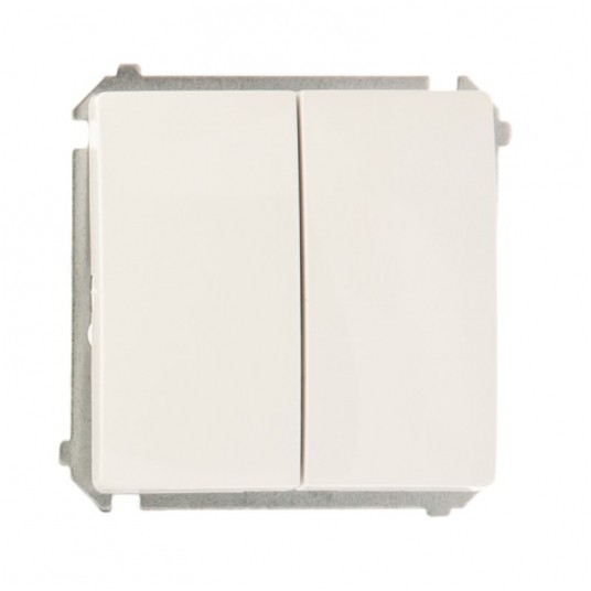 Simon Basic Łącznik schodowy podwójny biały -zdjęcie numer 1