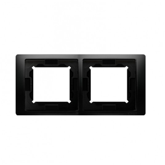 Simon Basic Neos Ramka podwójna czarna IP44 -zdjęcie numer 1