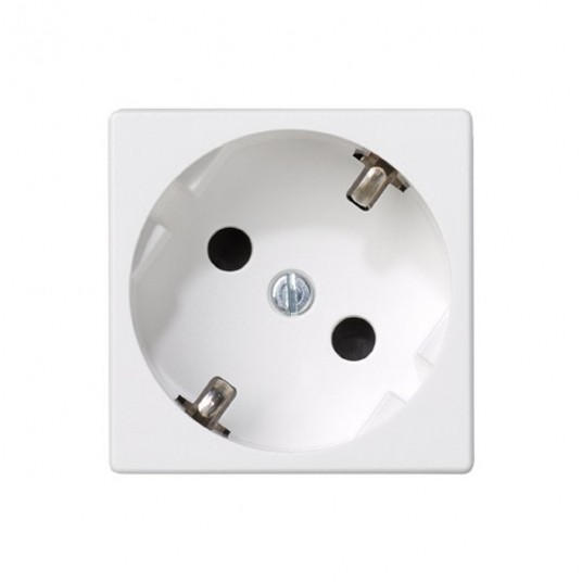 Simon Gniazdo K45 z schuko 16A czysta biel -zdjęcie numer 1