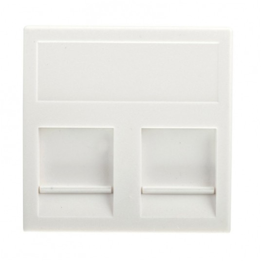 Simon Płytka Gniazda Connect KB076/9 K45 2xRJ -zdjęcie numer 1