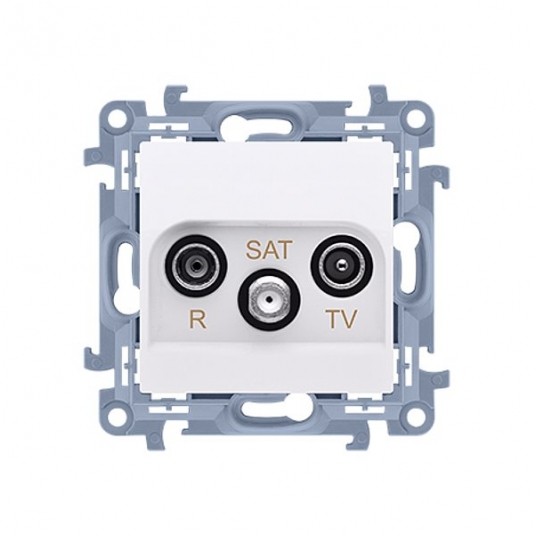 Simon10 Gniazdo RTV-SAT końcowe 1DB białe -zdjęcie numer 1