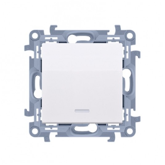 Simon10 Łącznik jednob. podśw. LED 10AX IP20 biały -zdjęcie numer 1