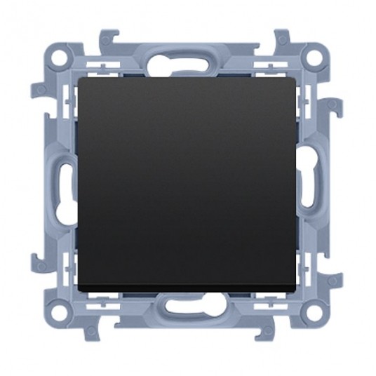 Simon10 Łącznik jednobieg. 10AX IP20 czarny mat -zdjęcie numer 1