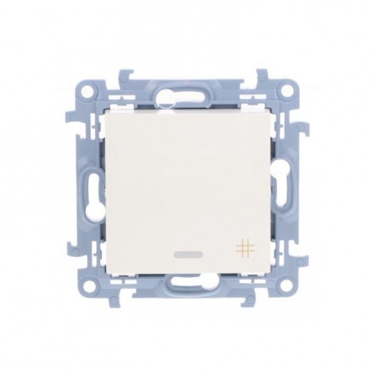 Simon10 Łącznik krzyżo. podśw. LED 10AX IP20 biały -zdjęcie numer 1