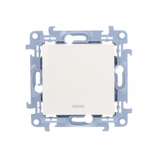 Simon10 Łącznik schod. podśw. LED 10AX IP20 biały -zdjęcie numer 1