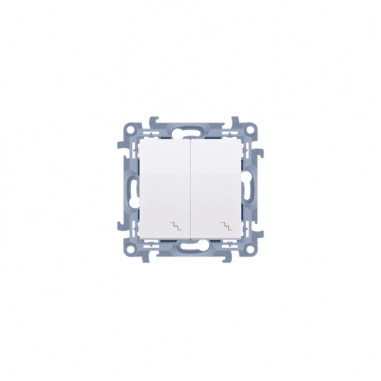 Simon10 Łącznik schodowy podwójny biały -zdjęcie numer 1