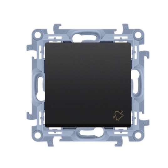 Simon10 Przycisk dzwonek 10AX czarny mat -zdjęcie numer 1