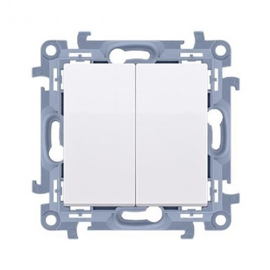 Simon10 Przycisk podwójny biały -zdjęcie numer 1