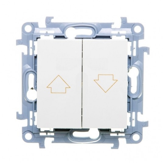 Simon10 Przycisk żaluzjowy roletowy biały -zdjęcie numer 1