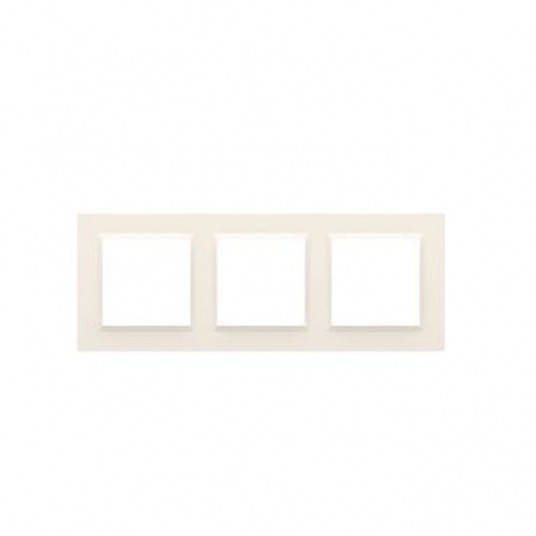 Simon10 Ramka potrójna kremowa -zdjęcie numer 1