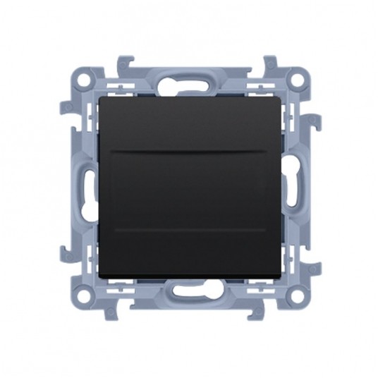 Simon10 Zaślepka ramki czarna CPS.01/49 -zdjęcie numer 1