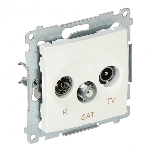 Simon54 Gniazdo antenowe RTV-SAT końcowe biały -zdjęcie numer 1