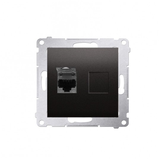 Simon54 Gniazdo komp. RJ45 kat.6 antracyt -zdjęcie numer 1
